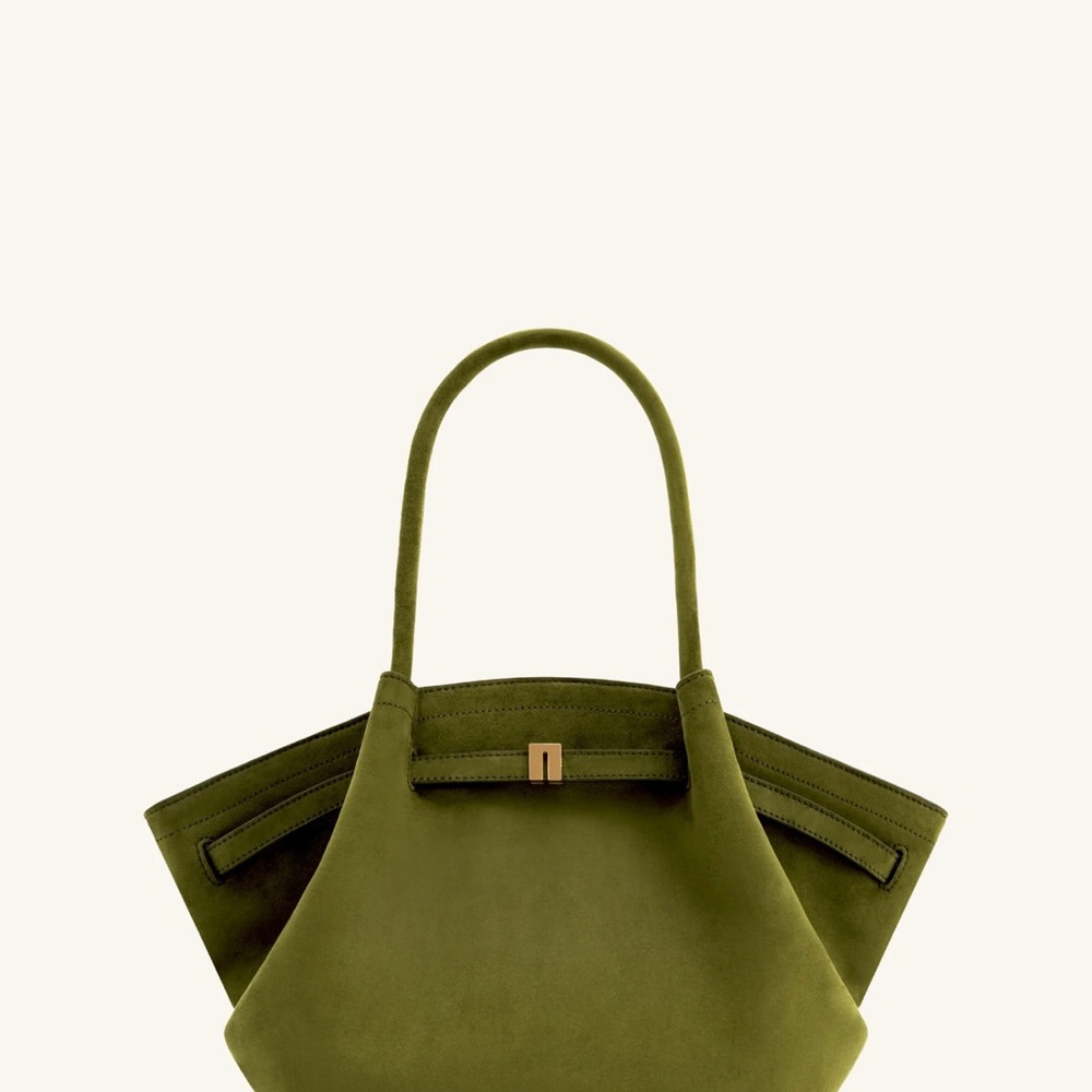 JW PEI Green Suede Tote Bag
